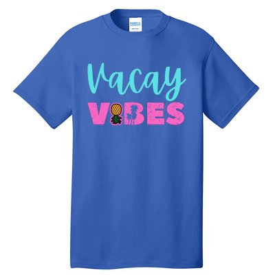 Swingers Vacay Vibes Upside Down Pineapple Small Chest Logo Great Gift Tall T-Shirt