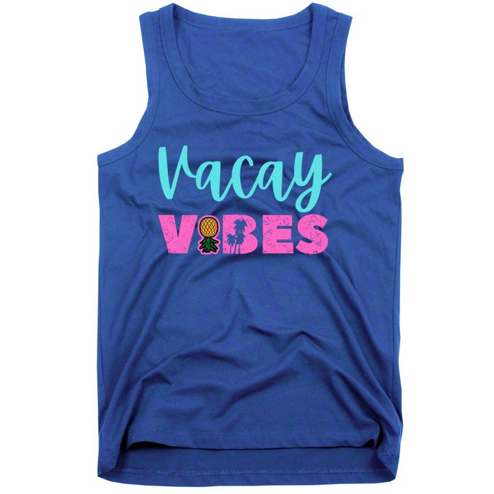 Swingers Vacay Vibes Upside Down Pineapple Small Chest Logo Great Gift Tank Top