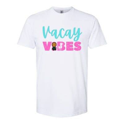 Swingers Vacay Vibes Upside Down Pineapple Small Chest Logo Great Gift Softstyle CVC T-Shirt