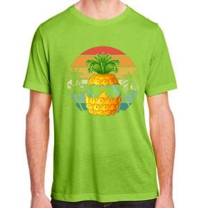 Summer Vibes Vacay Mode Cool Pineapple Retro Tropical Summer Funny Gift Adult ChromaSoft Performance T-Shirt