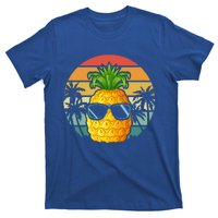 Summer Vibes Vacay Mode Cool Pineapple Retro Tropical Summer Funny Gift T-Shirt