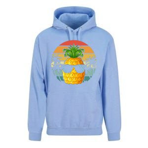 Summer Vibes Vacay Mode Cool Pineapple Retro Tropical Summer Funny Gift Unisex Surf Hoodie