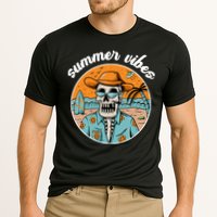 Summer Vibes Vintage Retro Skeleton Performance Shirt
