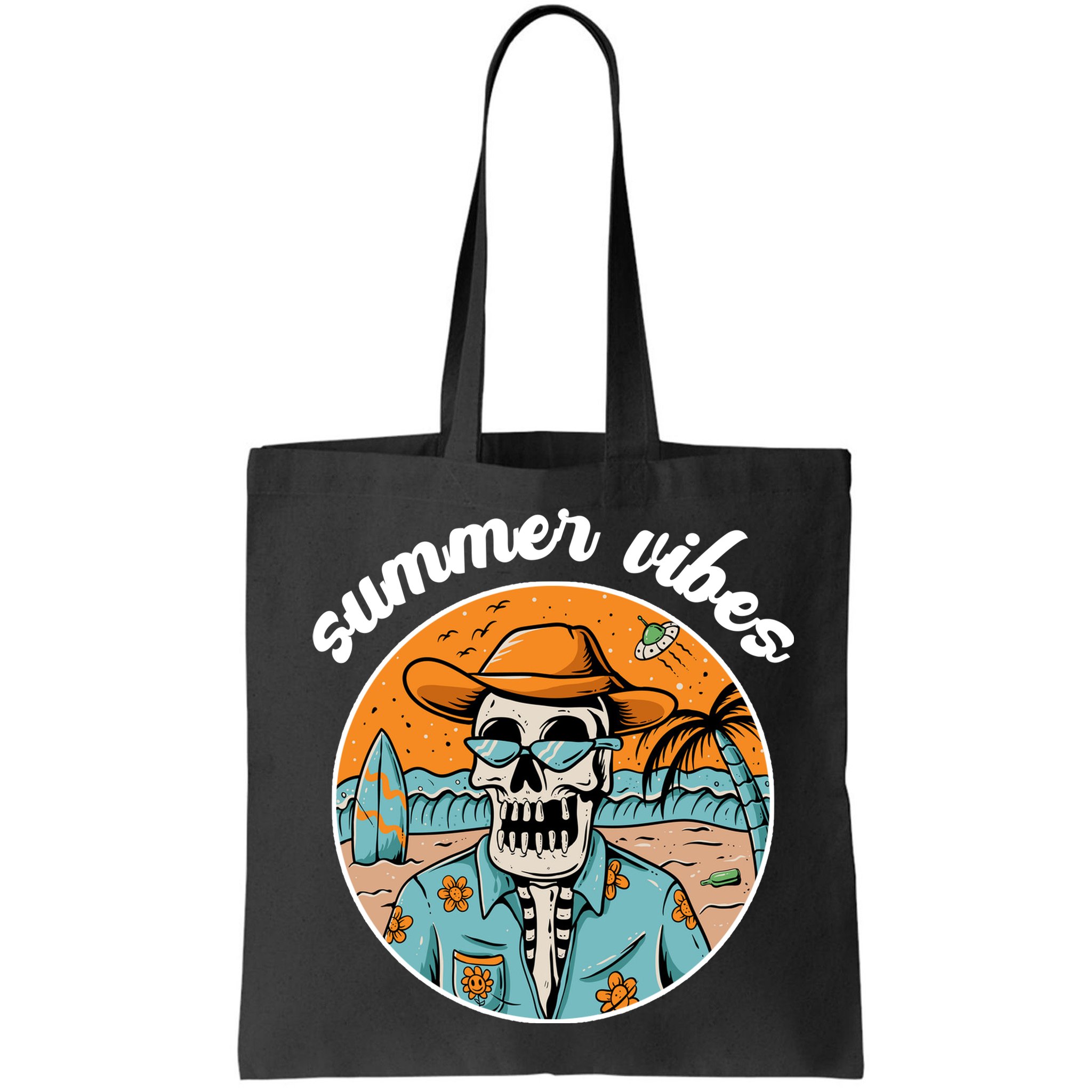 Summer Vibes Vintage Retro Skeleton Bag