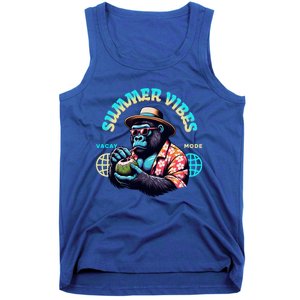 Summer Vibes Vacay Mode Cool Gorilla Great Gift Tank Top