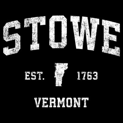 Stowe Vermont Vt Vintage Established Sports Design T-Shirt
