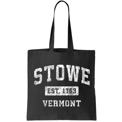 Stowe Vermont Vt Vintage Established Sports Bag