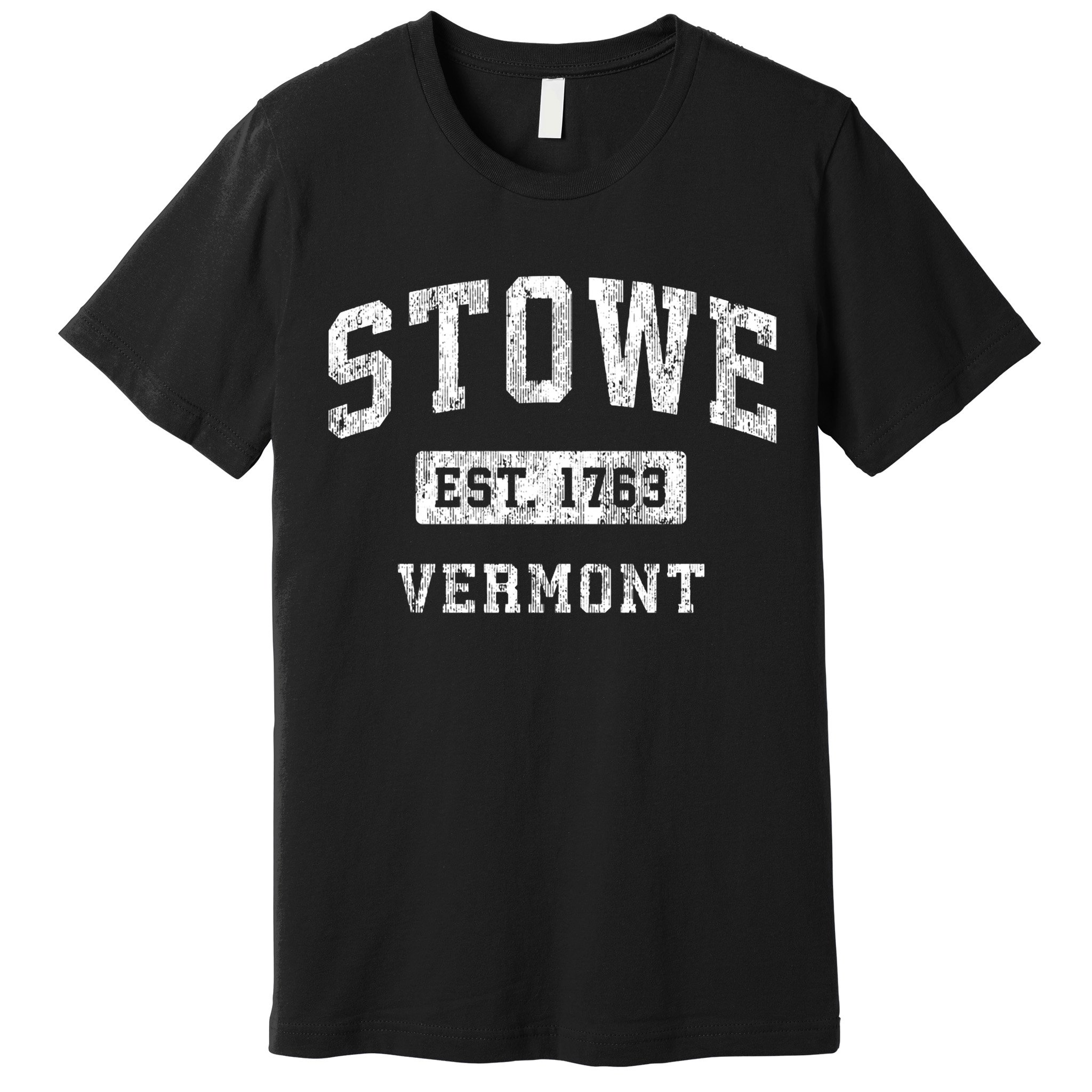 Stowe Vermont Vt Vintage Established Sports Premium T-Shirt