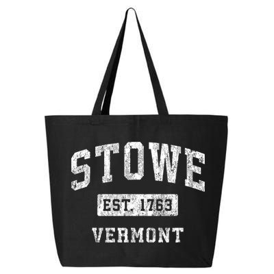 Stowe Vermont Vt Vintage Established Sports 25L Jumbo Tote