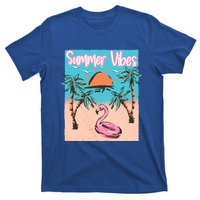 Summer Vibes Vacay Beach Flamingo Vacation Gift T-Shirt