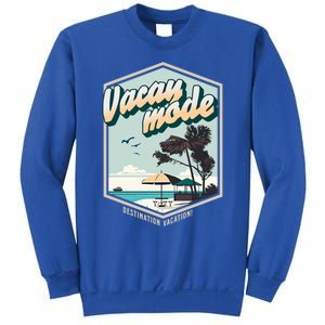 Summer Vacay Vibes Beach Palms Sunny Familiy Vacation Gift Sweatshirt