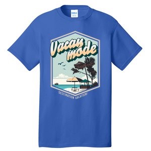 Summer Vacay Vibes Beach Palms Sunny Familiy Vacation Gift Tall T-Shirt