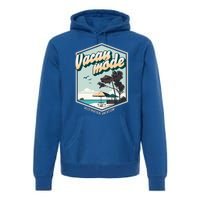 Summer Vacay Vibes Beach Palms Sunny Familiy Vacation Gift Premium Hoodie