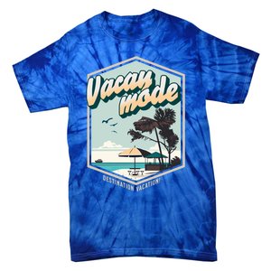 Summer Vacay Vibes Beach Palms Sunny Familiy Vacation Gift Tie-Dye T-Shirt