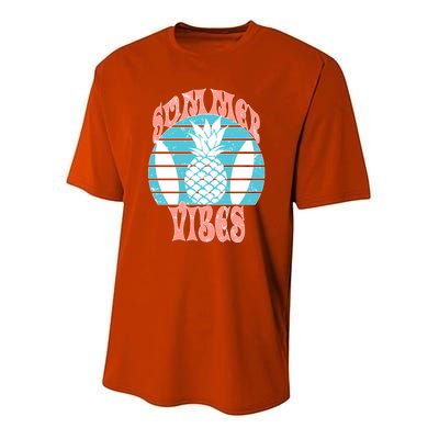 Summer Vibes Vacay Mode Family Happy Summer Vacation 2024 Cute Gift Youth Performance Sprint T-Shirt