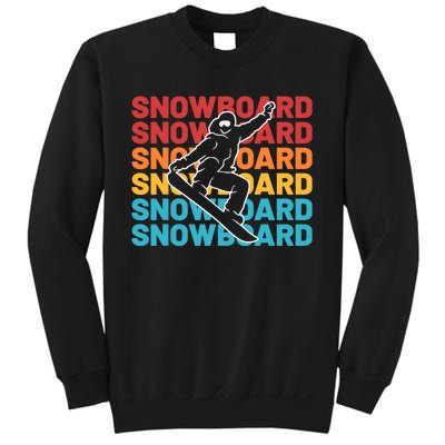 Snowboard Vintage Winter Sports Alpine Skiing Snowboarder Sweatshirt