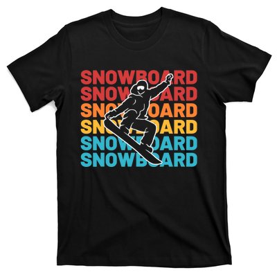 Snowboard Vintage Winter Sports Alpine Skiing Snowboarder T-Shirt