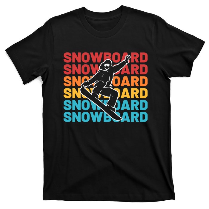 Snowboard Vintage Winter Sports Alpine Skiing Snowboarder T-Shirt