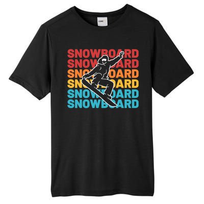 Snowboard Vintage Winter Sports Alpine Skiing Snowboarder Tall Fusion ChromaSoft Performance T-Shirt