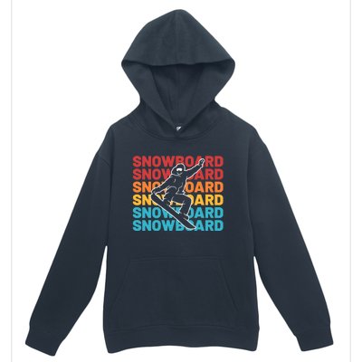 Snowboard Vintage Winter Sports Alpine Skiing Snowboarder Urban Pullover Hoodie