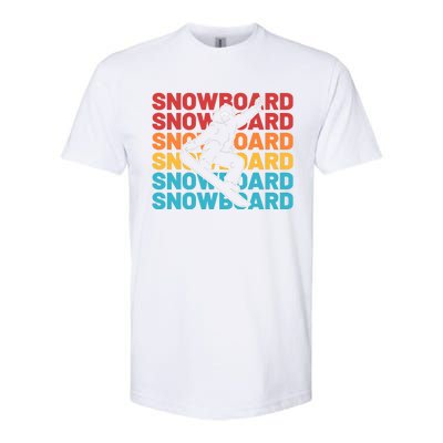 Snowboard Vintage Winter Sports Alpine Skiing Snowboarder Softstyle CVC T-Shirt