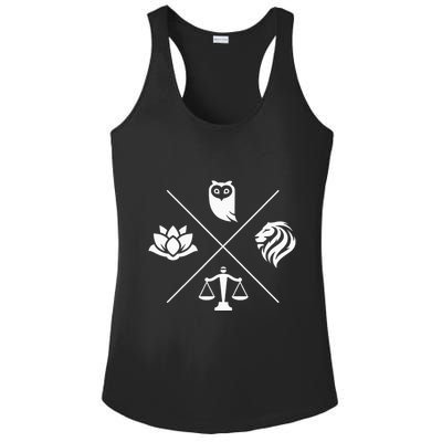 Stoic Virtues Wisdom Temperance Justice Courage Stoicism Stoic Virtues Wisdom Ladies PosiCharge Competitor Racerback Tank