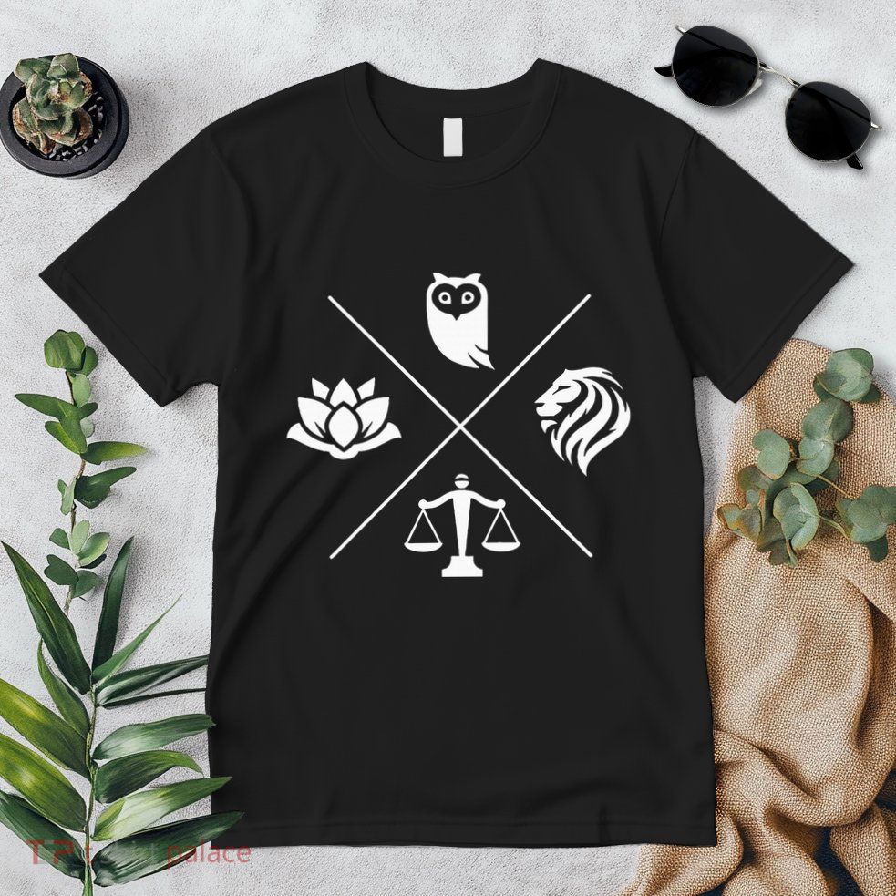 Stoic Virtues Wisdom Temperance Justice Courage Stoicism Stoic Virtues Wisdom Premium T-Shirt