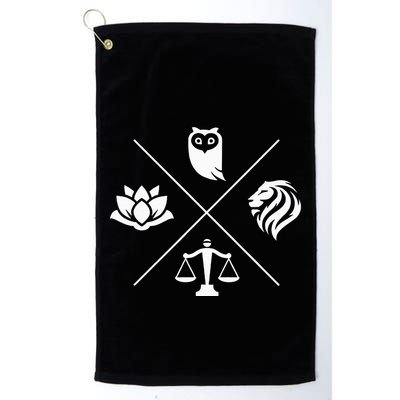 Stoic Virtues Wisdom Temperance Justice Courage Stoicism Stoic Virtues Wisdom Golf Towel