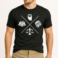 Stoic Virtues Wisdom Temperance Justice Courage Stoicism Cooling Performance Crew T-Shirt