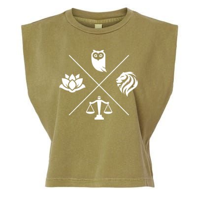 Stoic Virtues Wisdom Temperance Justice Courage Stoicism Garment-Dyed Women's Muscle Tee