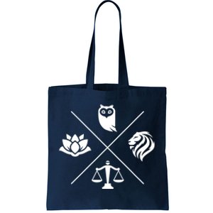 Stoic Virtues Wisdom Temperance Justice Courage Stoicism Tote Bag