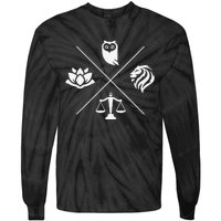 Stoic Virtues Wisdom Temperance Justice Courage Stoicism Tie-Dye Long Sleeve Shirt