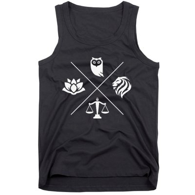 Stoic Virtues Wisdom Temperance Justice Courage Stoicism Tank Top