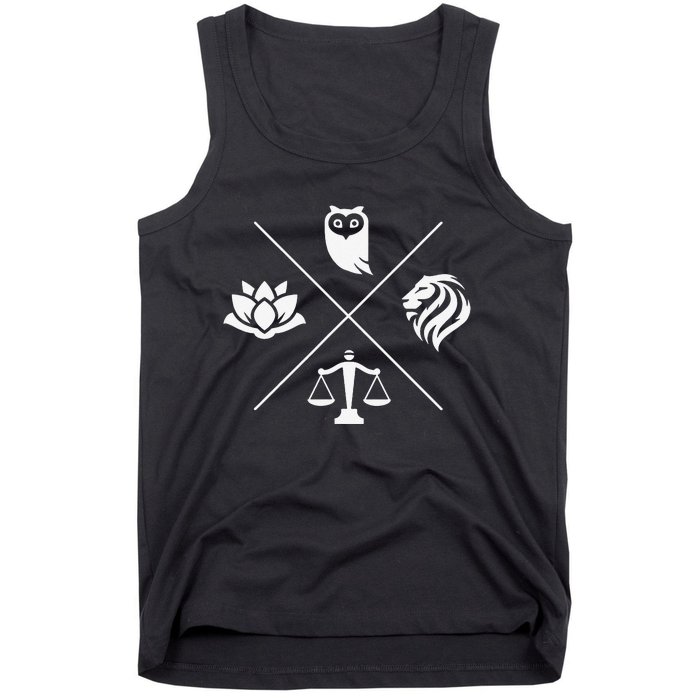 Stoic Virtues Wisdom Temperance Justice Courage Stoicism Tank Top