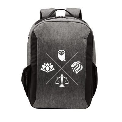 Stoic Virtues Wisdom Temperance Justice Courage Stoicism Vector Backpack