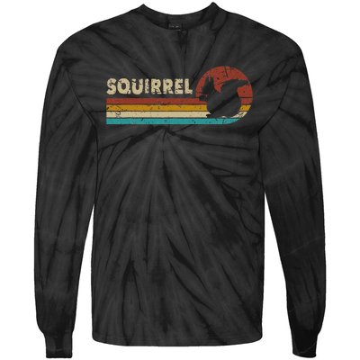 Squirrel Vintage Women Tie-Dye Long Sleeve Shirt