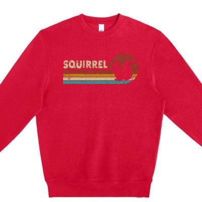 Squirrel Vintage Women Premium Crewneck Sweatshirt