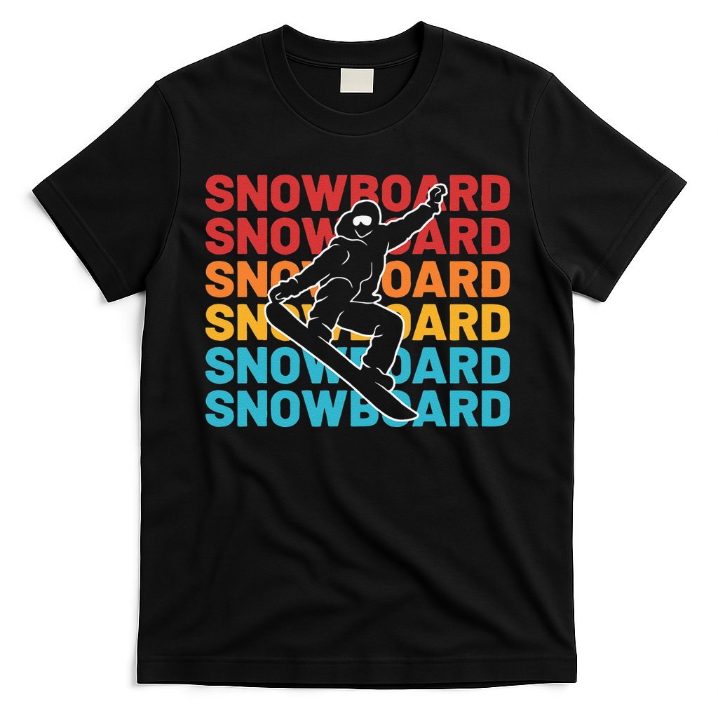 Snowboard Vintage Winter Sports Alpine Skiing Snowboarder T-Shirt
