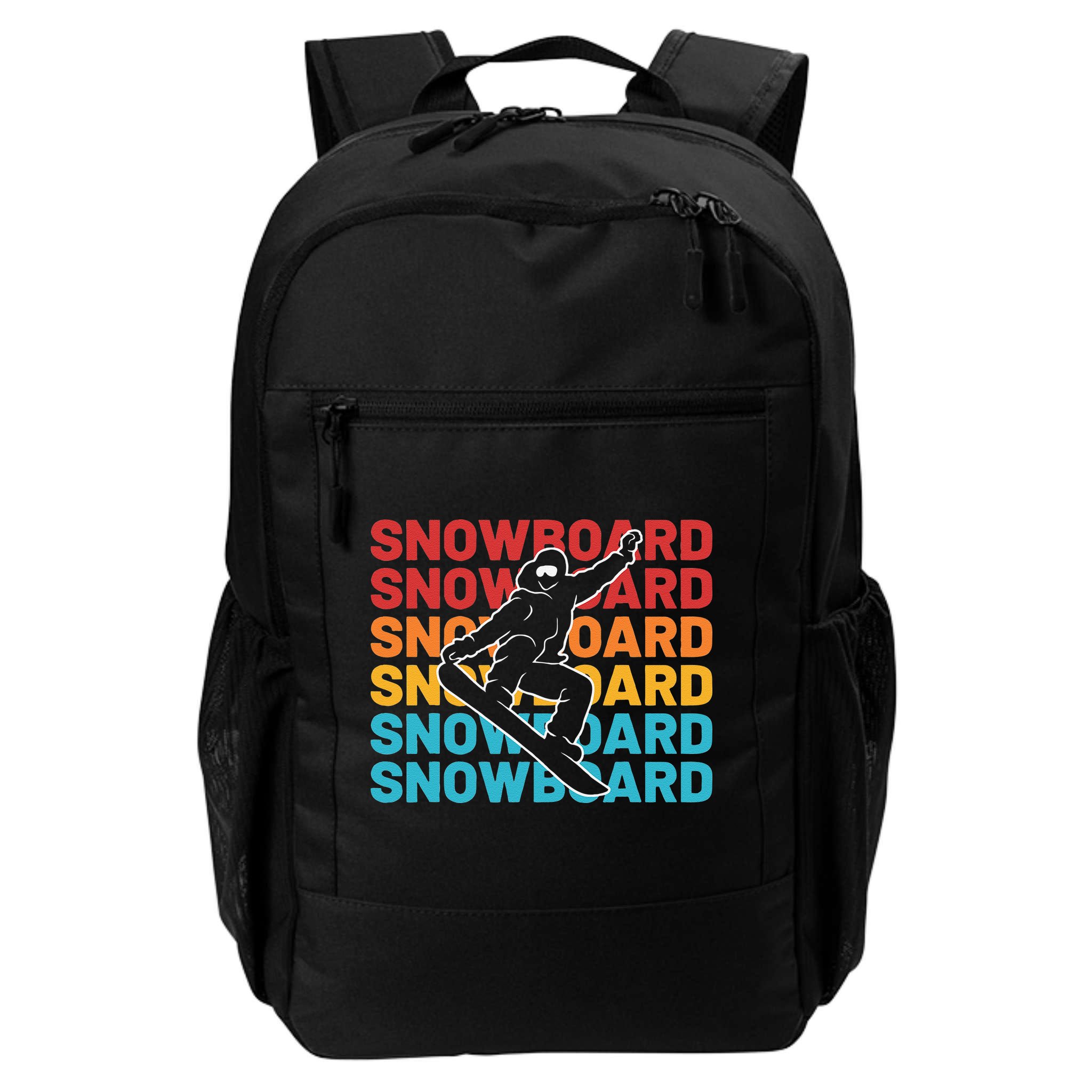 Snowboard Vintage Winter Sports Alpine Skiing Snowboarder Backpack