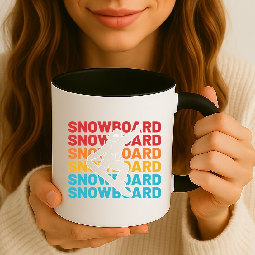 Snowboard Vintage Winter Sports Alpine Skiing Snowboarder Mug