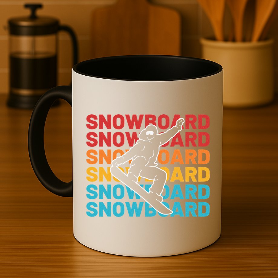 Snowboard Vintage Winter Sports Alpine Skiing Snowboarder Mug