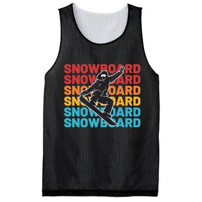 Snowboard Vintage Winter Sports Alpine Skiing Snowboarder Mesh Reversible Basketball Jersey Tank