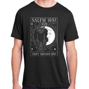 Salem Witch 1692 They Missed One Halloween Witch Costume Black Cat Adult ChromaSoft Performance T-Shirt