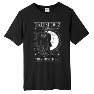 Salem Witch 1692 They Missed One Halloween Witch Costume Black Cat Tall Fusion ChromaSoft Performance T-Shirt