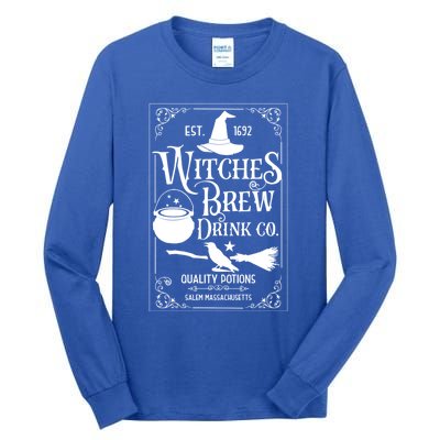 Salem Witch 1692 Witches Brew Funny Witchy Halloween Great Gift Tall Long Sleeve T-Shirt