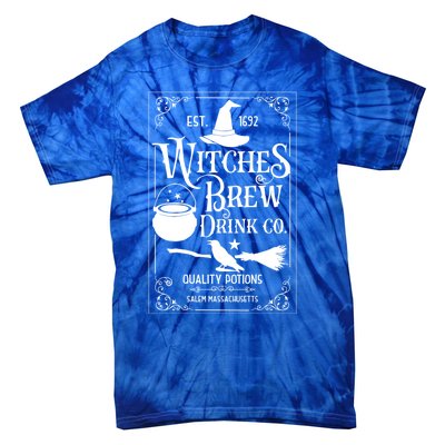 Salem Witch 1692 Witches Brew Funny Witchy Halloween Great Gift Tie-Dye T-Shirt