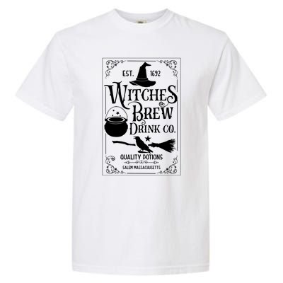 Salem Witch 1692 Witches Brew Funny Witchy Halloween Great Gift Garment-Dyed Heavyweight T-Shirt