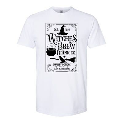 Salem Witch 1692 Witches Brew Funny Witchy Halloween Great Gift Softstyle CVC T-Shirt