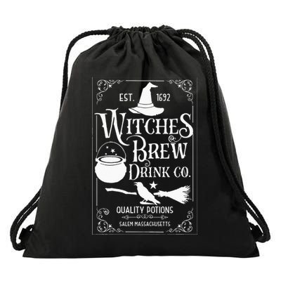 Salem Witch 1692 Witches Brew Drink Funny Witchy Halloween Drawstring Bag