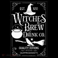 Salem Witch 1692 Witches Brew Drink Funny Witchy Halloween Flatbill Hat
